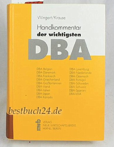 Handkommentar der wichtigsten DBA