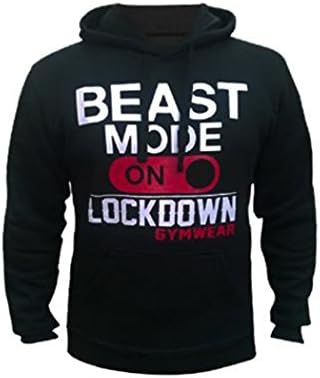 Lockdown Beast Mode On Hoodie Hoody Top Sweat Gym Gymwear Size XXL