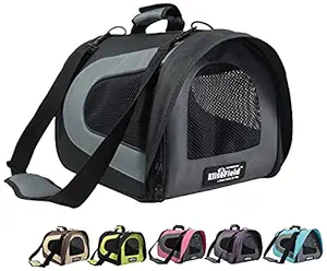 EliteField Deluxe Soft Pet Carrier (3 Year Warranty, Airline Approved), Multiple Sizes and Colors Available (18