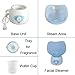 Thermal Spa Facial Sauna Steamer Portable Face Mist Steamer Pores Cleanser Skin Renewal Face Humidifier-Blue