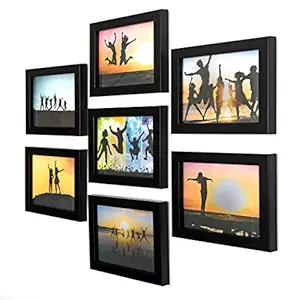 Ajanta Royal Classic Set Of 7 Individual Photo Frames (7-5X7 Inch) : A-59A (Black)