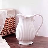 porzellan krug rosa Material: Keramik. GMMH Pastel Krug Keramik Kanne Karaffe Milchkrug (Weiß)