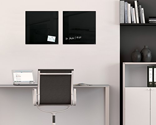 Sigel GL110 Glas-Magnetboard / Magnettafel artverum schwarz, 48 x 48 cm – weitere Farben - 4
