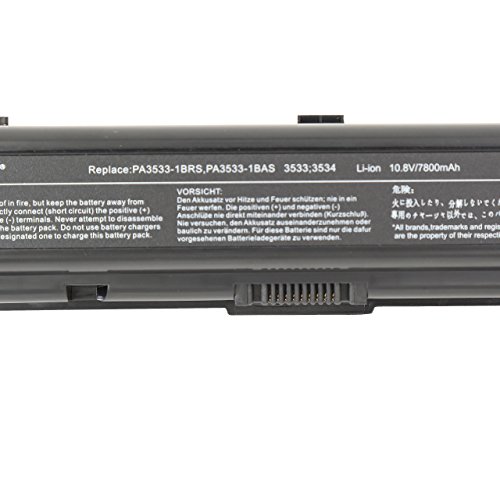 BLESYS – 7800mAh 9Cells Toshiba Equium A200; Satellit A200 M200; Für eine grössere Darstellung klicken Sie auf das Bild. Satellite Pro A200, A300, L300, L450, L500, P300 SERIES Verlängerter Laptop-Batterie-Austausch für PA3533U-1BRS, PA3533U-1BAS, PA3534U-1BAS, PA3534U-1BRS, PA3535U-1BAS PABAS098, PABAS099 - 7