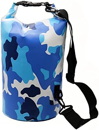 Waterproof Bags Dry Bag with Long Adjustable Shoulder Strap for Boating, Kayaking, Fishing, Rafting, Swimming, Camping and Snowboarding-5L-blue