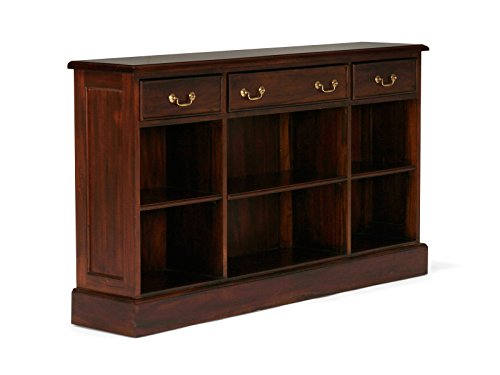 massivum Cambridge Sideboard offen 3 Schub Mahagoniholz braun BxHxT: 153x110x36 cm
