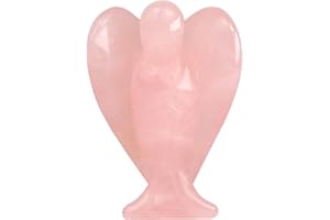 Ouubuuy Cuarzo Rosa Natural Cristal Piedra Preciosa Gema de ángel Regalo de Cristal de Tratamiento 4cm (Cuarzo Rosa)