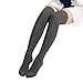 Produktbild Lange Overknee Strümpfe FORH Damen Gestrickt über Knie lange Stiefel Oberschenkel warme Socken Leggings Thigh High College Knie Socken Stricken Sport Socken Stocking Pantyhose (Dunkel grau)