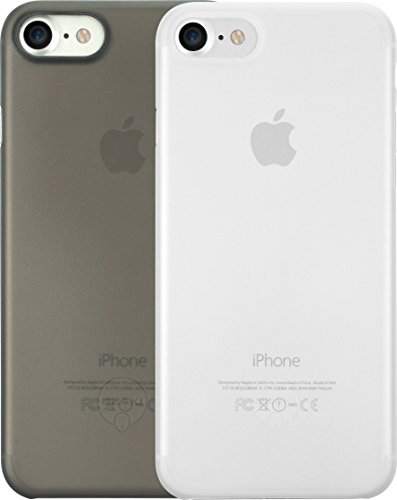 Ozaki O Escudo 0.3 Jelly Caso Delgado Jelly 2 en 1 Set Conjunto para Apple iPhone 7 Negro & Transparente 0,3mm 4g OC735BK