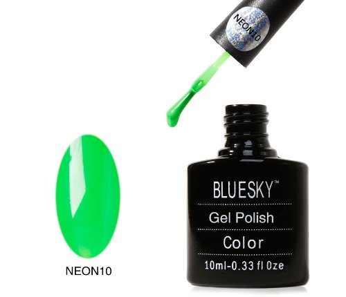 Bluesky UV/LED Gel Nail Polish, Neon Apple Green 10 ml