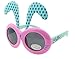 Detachable Black Dot Rabbit Ear Ultraviolet-Proof Baby Sunglasses-Pink Frame