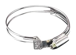 Schlauchschelle für außen gewellte Spiralschläuche, Durchmesser 50 mm