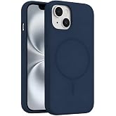 Coverzone İphone 13-14 ile Uyumlu Kadife İ&ccedil; Y&uuml;zeyli Premium Silikon Kılıf MagSafe ile Uyumlu Kablosuz Şarj Destekli Darbe Emi