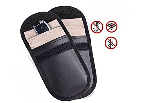 Preisvergleich Produktbild [2 Stücke] Eximone RFID Signalblockade Schutzhülle Schutz Tasche Privatsphäre Datenschutz Fob Signal Strahlung für Autoschlüssel Smartphone Kreditkarte Bankkarte