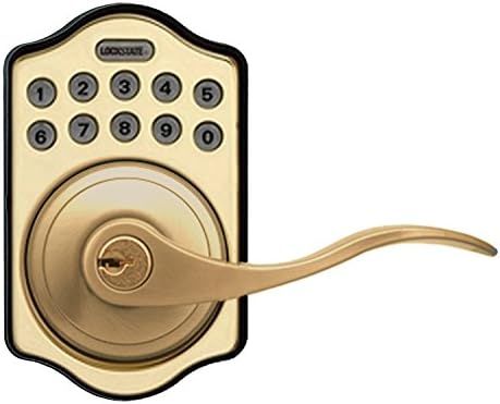 Lockstate Remotelock 5i Wi-Fi Electronic Lever , Smart Lock, Polished Brass