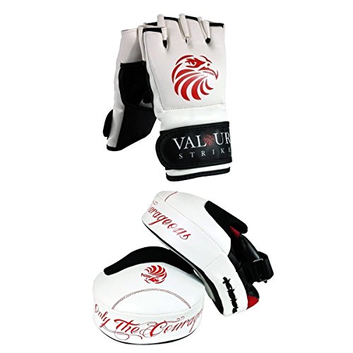 Valour Strike MMA Gloves & Pro Focus Pads Set - Medium
