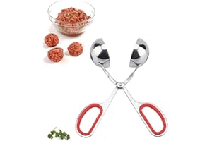 OKBY Clip de albóndigas-304 Acero inoxidable no pegajoso Albóndigas Bolas de arroz Clip Maker Molde Herramienta de cocina(rojo)