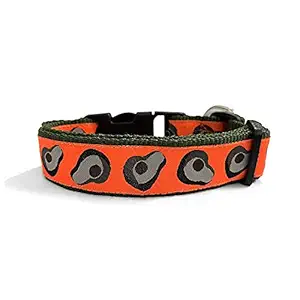 That Dog In Tuxedo Dog Collar Avocado - Adjustable and Strong (Orange, Size - XL)
