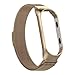 Produktbild Katpost® Ersatz-Uhrenarmband for Xiaomi Mi Band 4 Ersatz-Armbanduhr Einzigartiges Elegantes Luxusdesign,wasserdicht Das perfekte Edelstahlband passt für das Xiaomi Mi Band 4