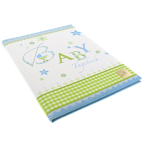 Goldbuch Babytagebuch Lovely blau 21x28cm, 44 illustrierte Seiten mit Pergamin, Leinen bedruckt, 11086 - 2