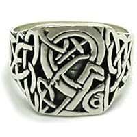 Sterling silber herren ring keltisch 925 Empress Größe 47 - 75