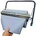 Produktbild Wandhalter für Putzrollen bis 40 cm blau/silber Metall Wandrollenhalter Wandabrollgerät Putztuchrollenspender