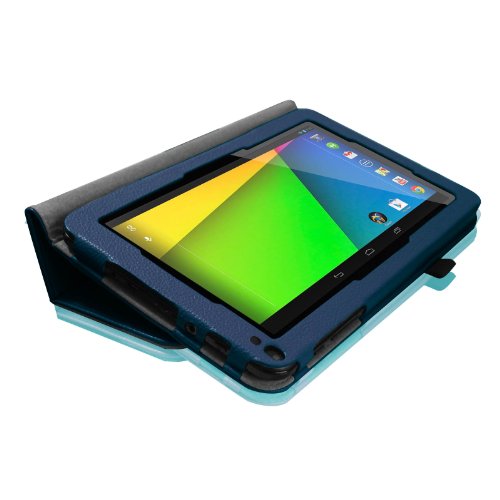 Fintie Folio Huelle Case Schutzhuelle Tasche fuer 9 Zoll Android Tablet-PC Inklusive. Tabexpress (9 Zoll) Tablet-PC, iRULU eXpro X1a (9 Zoll) Quad Core Tablet PC, XIDO 22,9 Zoll (Boxchip A23), Kapazitiver Multi Touch Android 4.0 Tablet PC A13, JYJ 9″ Zoll Android 4.4 Tablet PC – Marineblau - 7