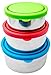 Produktbild Bruntmor Trio Nesting 18/8 Stainless Steel Food Containers with Leak-Proof Lids, Set of 3 by Bruntmor