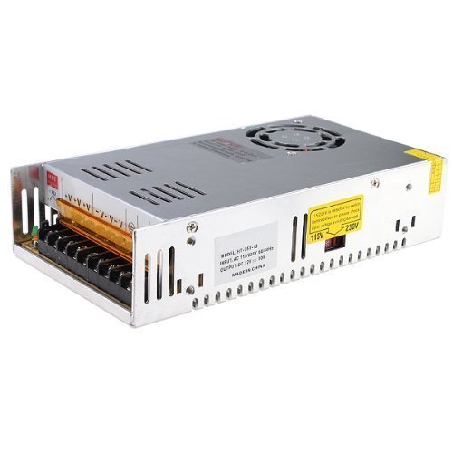 XKTTSUEERCRR 24V 15A 360W Trafo Transformator Adapter Netzteil Schaltnetzteil Stromversorgung für LED Beleuchtung 3D Drucker mit DC 24V - 3