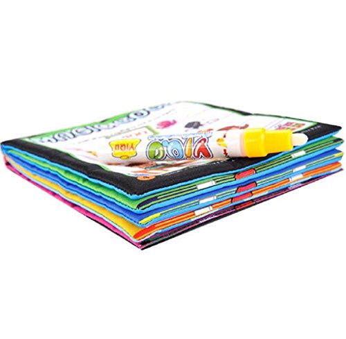 Tongshi Mágicas agua libro de dibujo para colorear animales de pluma mágica libro Doodle pintura