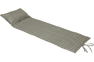 Hespéride - Coussin de transat Enroulable adiya Taupe 180x60cm en Polyester