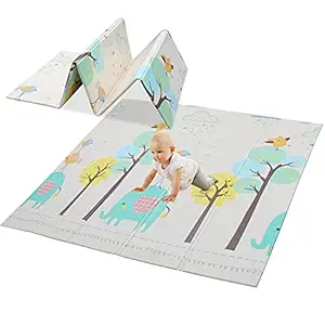 MonB?b? Baby Playing Mat 10mm Play Mat for Babies Foldable Baby Mat for Crawling Waterproof ABC Mat for Kids (Alphabet)