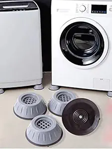 Stand for Washing Machine Washing Machine Stand Anti Vibration Pads Washer Foot Pads Dryer Heightening Pads Stabilizer Support Stand for Home (Pack of 4)