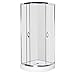 Produktbild vidaXL Duschkabine mit Duschtasse 80x80cm Duschabtrennung Runddusche Eckdusche