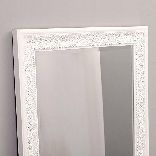 Wandspiegel BAROCK Spiegel FIORA 130x50cm weiß-silber LANDHAUS - 7