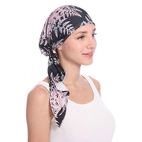 Preisvergleich Produktbild Cathy02Marshall Damen Elegante Schnee Spinnen Weich Chemo Turban Mütze Kopftuch für Chemotherapie,Krebs,Haarverlust