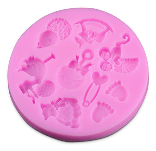 Blue Vessel Baby Dusche Silikon Fondant Kuchen Schimmel Schimmel Schokolade Backen Sugarcraft Dekor - 2