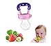 Hosaire Baby Schnuller Lebensmittel Silikon Schnuller Baby Beruhigungssauger,Babys und Kleinkinder durch Fruchtsauger mit Gemüse und Obst fördern(Rosa)