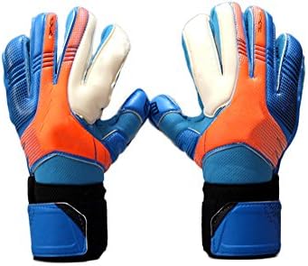 ANAM Goalkeeper Gloves with Finger Support Protector-Help you Make the Toughest Saves and Protect Your Finger,For Youth and Adult (Size 6 Blue)
