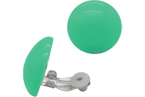 SoulCats 1 Paio di Orecchini a Clip in plastica in Molti Colori e Sfumature Pastello