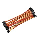 Kabel: 22awg 60cores 3-polig braun / rot / orange JR Farbe