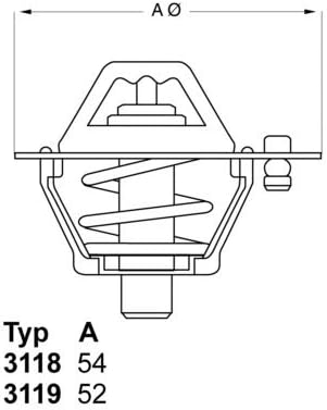 Wahler 3118.88D1 Thermostat, coolant
