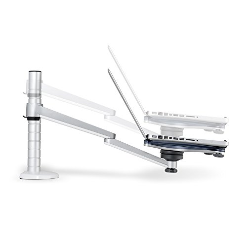OPUS 2 344361 Monitor/Laptop Arm, 25,4-38,1 cm (10-15-Zoll) matt aluminium/ weiß - 6