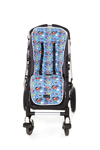 Buggy Liner for Pushchair - Betty Bramble The Superhero - Universal Padded Stroller Liner for Boys and Girls