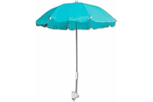 VETRINE INRETE Vetrineinrete® Ombrellino per passeggino parasole ombrello Ø70 cm per carrozzina protezione dai raggi solari uv accessori per carrozzino verde acqua A29