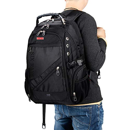 Preisvergleich Produktbild BRKJDP Herren Reisetasche Mann Schweizer Rucksack Polyester Taschen Wasserdicht Anti-diebstahl-Rucksack Laptop-rucksäcke Männer Markentaschen