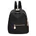 Fashion Women Backpack Casual PU Leather Girls College Travel Shoulder Bag Black (No.10) RS.1129.00