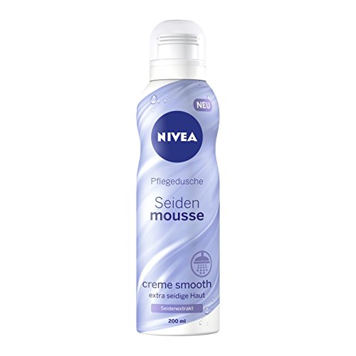 Nivea Dusche Mousse Creme Smooth, Schaumdusche, 6er Pack (6 x 200 ml)
