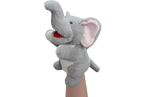 LOMTRATS 2024 Tierhandpuppen für Kinder,Kleinkind enthält Wolf,Tiger,Löwe,AFFE und bewegliche offene Münder,perfekt zum Geschichtenerzählen,im Vorschulalter und als Geburtstagsgeschenk