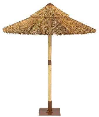 Schneider Parasol droit Sambesi naturel rond, L.200 x l.200 cm